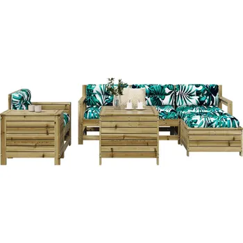 Zahradní lavice zahrada-XL 7dílná zahradní sedací souprava impregnovaná borovice 3250535