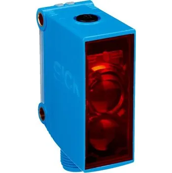 Fotoelektrický snímač, řada: G10 0,15 → 17 m LED pravoúhlý 4kolíkový konektor samec M12, výstup: PNP reflexní