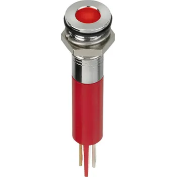 APEM Q8F1CXXR24E indikační LED červená Frush 8 mcd