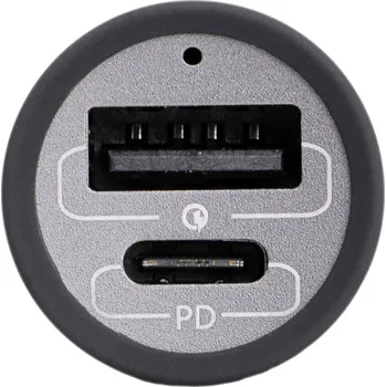 Mobilní telefon Akyga AK-CH-26 USB nabíječka, GaN, Rychlonabíječka, 1x USB-C®, 1x USB A , 100 W, QC 3.0, Power Delivery 3.0, šedá