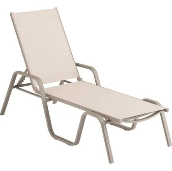 Zahradní lehátko KETTLER BASIC PLUS hliníkové lehátko - taupe / béžová