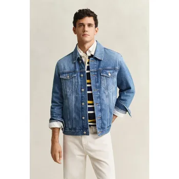 Pánská větrovka BUNDA GANT DENIM TRUCKER JACKET MID BLUE
