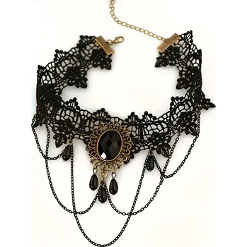 Náhrdelník Gotický choker s ornamentem, Ostatní, skladem