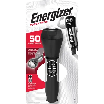 Svítilna Energizer Touch Tech LED kapesní svítilna, na baterii, 50 lm, 20 h, 168 g