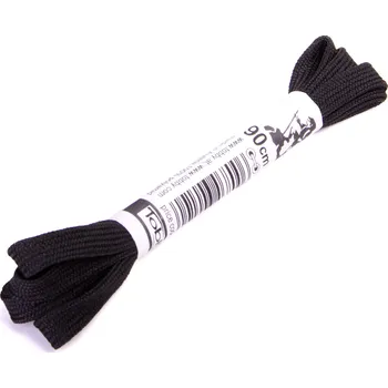 Tkaničky do bot Tkaničky ploché Tobby 0802-8000 black 7mm Velikost 200 cm