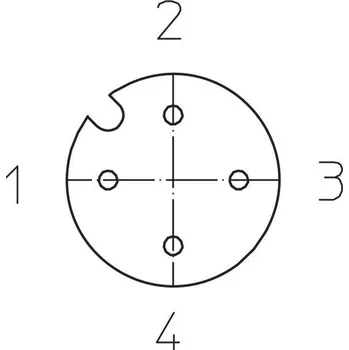 Lutronic 1200 04 301 2m upravený zástrčkový konektor pro senzory - aktory, 1067, piny: 4, 2.00 m, 1 ks