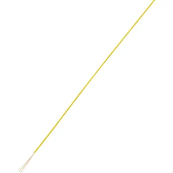 elektrický kabel TRU COMPONENTS 1567777 lanko/ licna, LiFY, 1 x 0.05 mm², žlutá, 25 m
