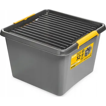 Úložný box Plastový box s víkem, úložný kontejner, organizér 32 l