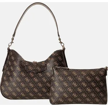 Hnědá kabelka Guess Eco Brenton 2 v 1 - Barva Hnědá, Materiál Imitace Kůže 55930 SB839002