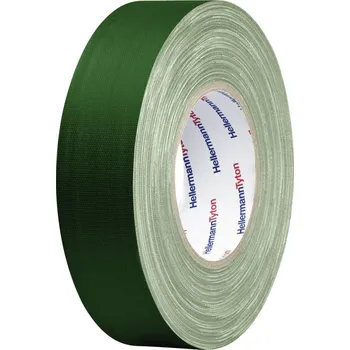 Izolační páska HellermannTyton HTAPE-TEX-GN-19X10 712-00203 páska se skelným vláknem HelaTape Tex zelená (d x š) 10 m x 19 mm 1 ks
