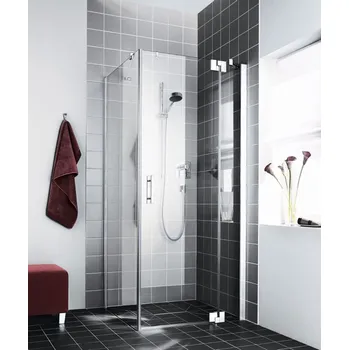 Sprchové dveře Dveře 1-křídlé kyvné s pevným polem Kermi Filia XP FX1WR stříbrná vysoký lesk, čiré ESG sklo s úpravou KermiCLEAN 100 x 200 cm