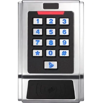 Přístupový systém Kovová vodotěsná klávesnice s 2x relé, MIFARE čtečkou a tlačítkem zvonku | ZONEWAY CC3MC