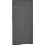 Čalouněná věšáková stěna FARFARA antracit, moderní design, odolný materiál