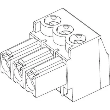 Elektrický konektor TE Connectivity zástrčkový konektor na kabel 3, rozteč 3.50 mm, 284506-3, 1 ks