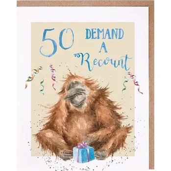 Narozeninové přání "50 Demand a Recount" - Orangutan