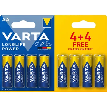 Článková baterie Baterie Varta 4906, AA/R06 alk. B8 Longlife Power cena za balení 8 ks