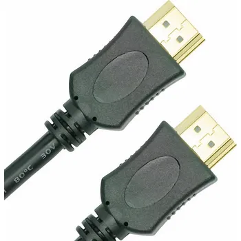 Audio kabel JouJye HDMI kabel Zástrčka HDMI-A, Zástrčka HDMI-A 1.50 m černá AVC 200-1,5m 4K UHD, Audio Return Channel, pozlacené kontakty HDMI kabel