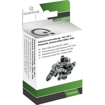 Quadrios 2102CA117 souprava kabelových průchodek, 2102CA117, PG7, 1 sada