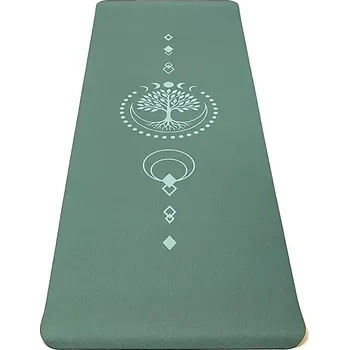 podložka na cvičení YOGI & YOGINI Podložka na jógu Yogi & Yogini Premium TPE 5 mm 183cm ZELENÁ