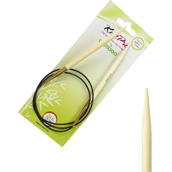 Nástroj na niť a příze Bambusové kruhové jehlice KnitPro Bamboo 80 cm 6,5 mm