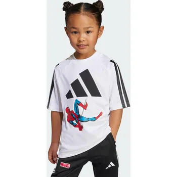 ADIDAS Dětské tričko Marvel Spider-Man 5 LET BÍLÁ|ČERNÁ