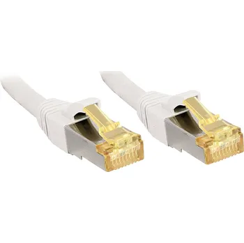 Datový kabel LINDY 47327 RJ45 síťové kabely, propojovací kabely CAT 6a (surový kabel CAT 7) S/FTP 7.50 m bílá 1 ks