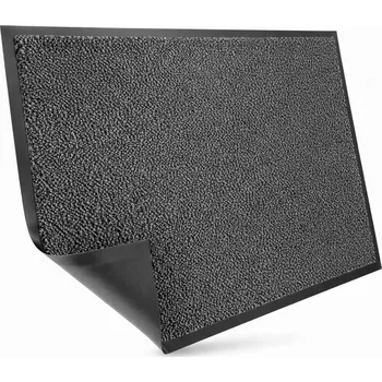 Rohožka ROYSSON | Gumová rohožka PŘED DVEŘE protiskluzová šedá podložka 90x60 cm