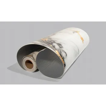 Fototapeta Samolepicí PVC tapeta role 280 x 60 cm, světle černo-žlutý mramor