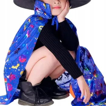 Pláštěnka PLÁŠŤ Kouzelníka Čarodějnice HOLOGRAMOVÝ Halloween 80cm Mág
