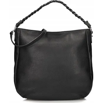 Kabelka Toscanio kabelka z pravé lícové kůže černá