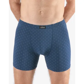 Boxerky GINA 74175P Boxerky s delší nohavičkou nadměrné Barva: Tm. šedá-Aqua, Velikost: XXL/3XL