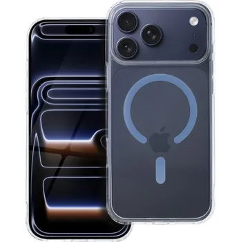 Náhradní kryt pro mobilní telefon Kryt Drop Glue Barevný kroužek Mag Cover s MagSafe pro iPhone 17 Pro Max Light Blue