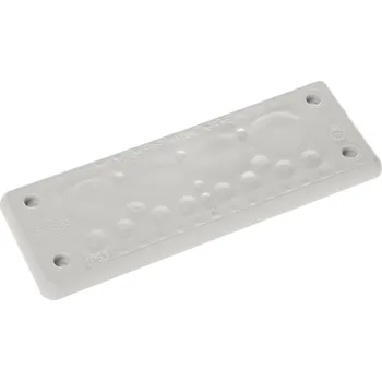 Trelleborg MH-24 F 19-1 LIGHT GREY UL94 V-0 IP65 | TPE | Screw TPE, šedá, 1 ks