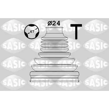 Hřídel nápravy Sada měchů, hnací hřídel SASIC 1906173