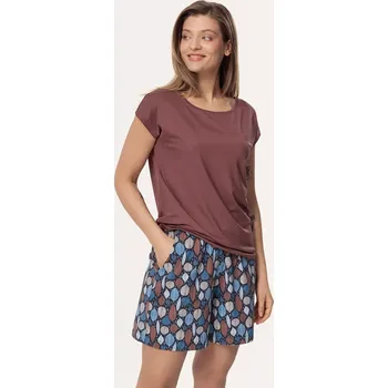 Pyžamo Mefemi Matilda PI71 kr/r S-2XL Hnědá S