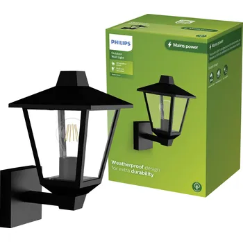 Venkovní osvětlení Philips LED Kinno 929004141301 venkovní nástěnné osvětlení E27 černá