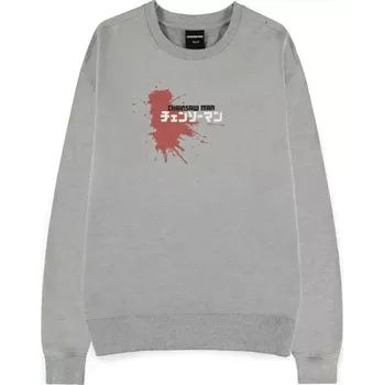 Pánská mikina Mikina Difuzed Chainsaw Man – Power Grey Melange L