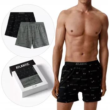 2-BALENÍ Pánské volné boxerky šortkového střihu Atlantic S