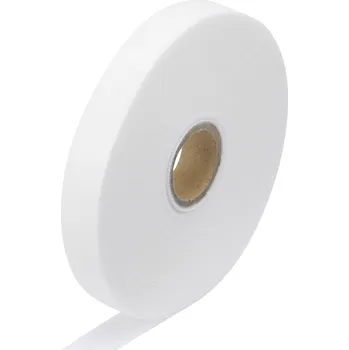 Zip KSS MGTP-20WE kabelový manažer na suchý zip ke spojování háčková a flaušová část bílá 10 m