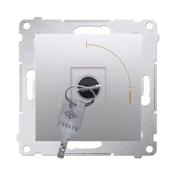 vypínač Vypínač jednoduchý Klasik, Podomítkový Kontakt-simon stříbrný DP1K.01/43