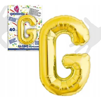 Balónek Zlaté písmeno G 40 cm - Dekorativní balónek na oslavu
