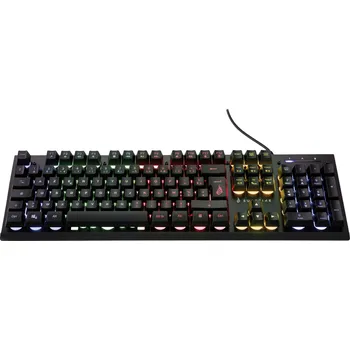 Klávesnice Surefire Gaming KingPin X2 kabelový, USB herní klávesnice AZERTY černá s podsvícením, tlačítka multimédií