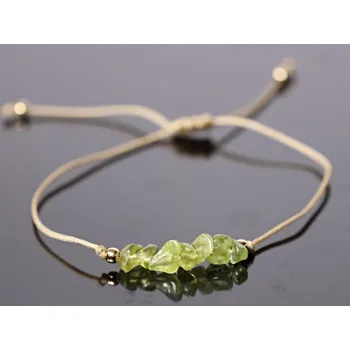 Náramek Magieprirody.cz Náramek Olivín Shamballa + kartička #1029