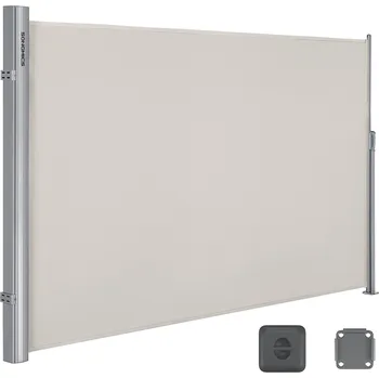 Stínicí technika SONGMICS Boční roleta, 180x350cm, šedá Boční markýza
