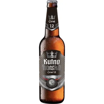 Pivo Kutnohorská Černá 12 – Tmavý ležák (0,5 l)