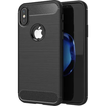 Pouzdro na mobilní telefon OEM Pouzdro Forcell Carbon APPLE IPHONE XS ( 5,8" ) černé
