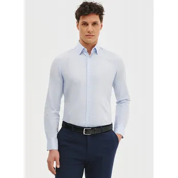 Pánská košile Pako lorente pánská košile slim s dlouhým rukávem bavlna velikost XL