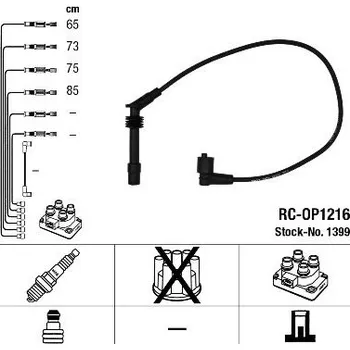 Zapalovací kabel Sada kabelů pro zapalování NGK 1399