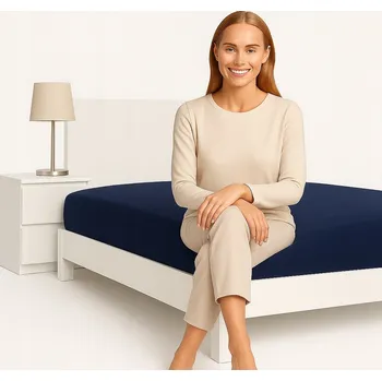 Prostěradlo Prostěradlo s gumou 90x200 + záložka na matrace bavlna saténová