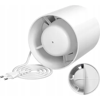 Domácí ventilátor Domácí koupelnový ventilátor do potrubí 130 m³/h tichý 100 mm (4")